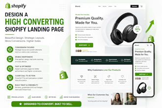 design a high converting shopify landing page