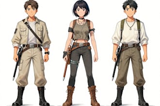 draw a character sketch design