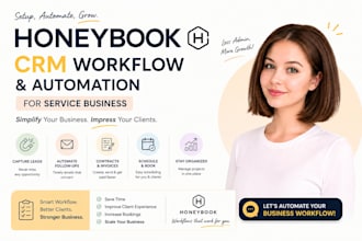 setup honeybook CRM workflow and automation for service business