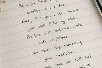 make custom handwritten letters and study notes