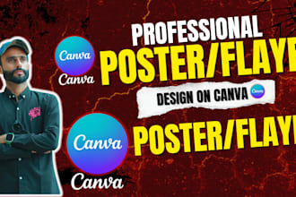 professional poster design on canva