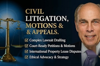 draft civil litigation lawsuits, legal motions, appeals, and legal petitions