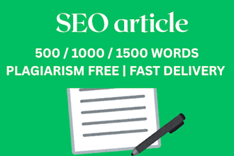 write SEO blog post and website content in english