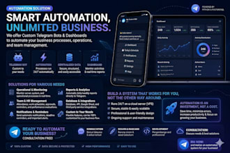 build a custom telegram bot for business automation