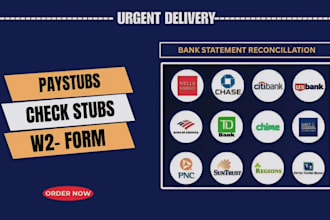 reconcile bank statement PDF to editable format