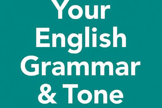 proofread and edit your article for perfect grammar