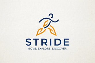 design a clean and modern walk inspired logo for your brand