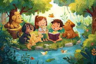 children book illustration and children book illustration