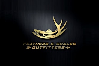 do powerful logo for duck hunting and bow fishing outfitter