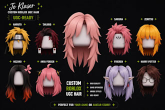 create roblox ugc hair and items that sell