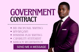 write winning government contract bid proposal, rfp, rfq, capability statement