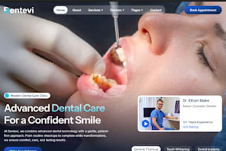 design dental clinic website dentist orthodontist dentistry wordpress website