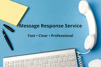 write a clear message response in italian or english