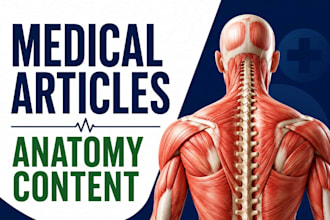 write medical, physiotherapy, and anatomy articles