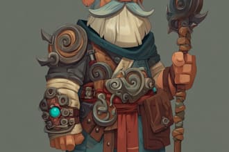 draw 2d game character or 2d game character