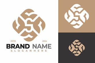 design seamless, textile, monogram, logo modern pattern design