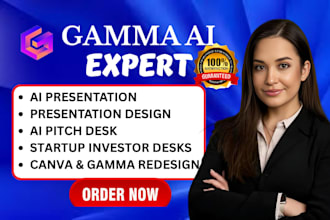 design stunning gamma ai presentations, pitch decks, and startup slides