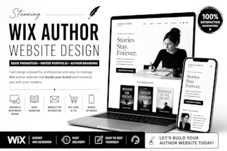 build a stunning wix author website and book promotion landing page