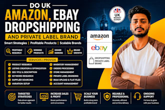 do UK amazon ebay dropshipping and private label brand