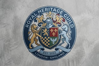 design heraldic luxury family crest logo