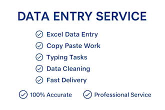 do data entry excel data cleaning typing and copy paste