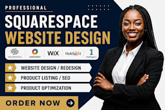 squarespace website design webador redesign wix landing page hubspot onepage io