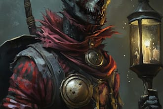 do horror character art and horror character