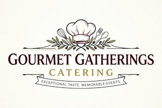 design a professional and appetizing catering logo for your business