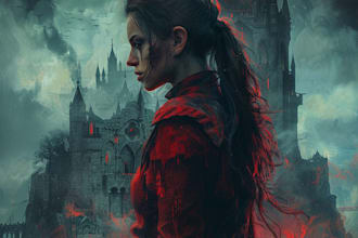 draw a fantasy book, thriller book cover for you