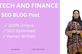 write SEO blog post for tech and finance website
