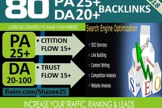 do 80 high trust flow citation flow dofollow backlinks