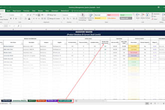 create order tracker, inventory management system, and forecast plan in excel