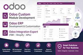 do odoo customization, bug fixing, and module development