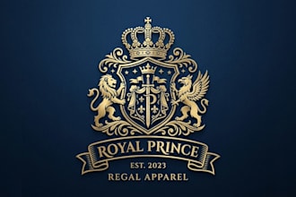 design an elegant and royal prince logo for your brand