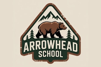 design a modern bear and wildlife logo