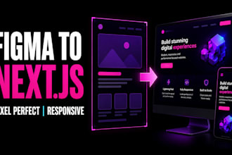 convert figma to nextjs responsive website with tailwind css