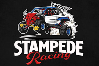 create high quality wrapping, racing, car and off road logo