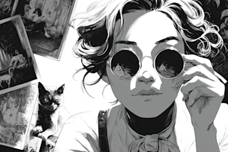 create comic book and custom illustrations