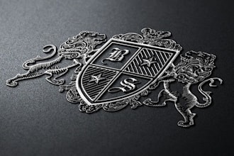 design luxury coat of arms shield royal emblem family crest logo for you
