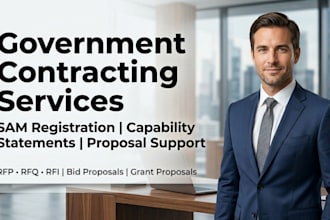 write winning rfp, rfi, rfq, bid proposal or government contract