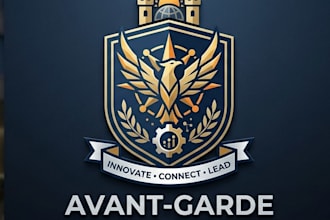design shield and crest heraldry logo