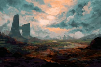 create stunning sci fi concept art, futuristic environments