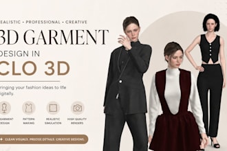 create realistic 3d garments and fashion mockups in clo 3d