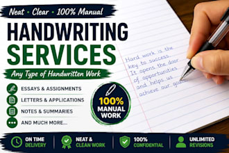 do professional handwriting service for notes