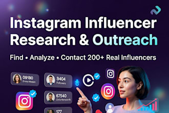 do instagram influencer research outreach and marketing campaign management