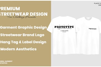 design premium streetwear and minimalist apparel branding