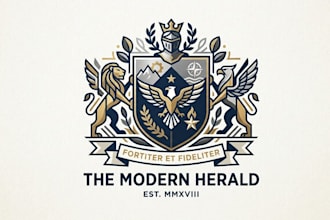 design luxury heraldic, coat of arms logo