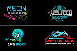 design quick mobile pressure washing or window cleaning logo