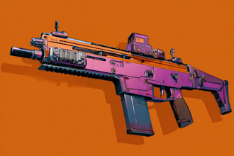design unique weapons illustrations