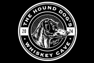 design rustic logo for a whiskey hunting themed party venue